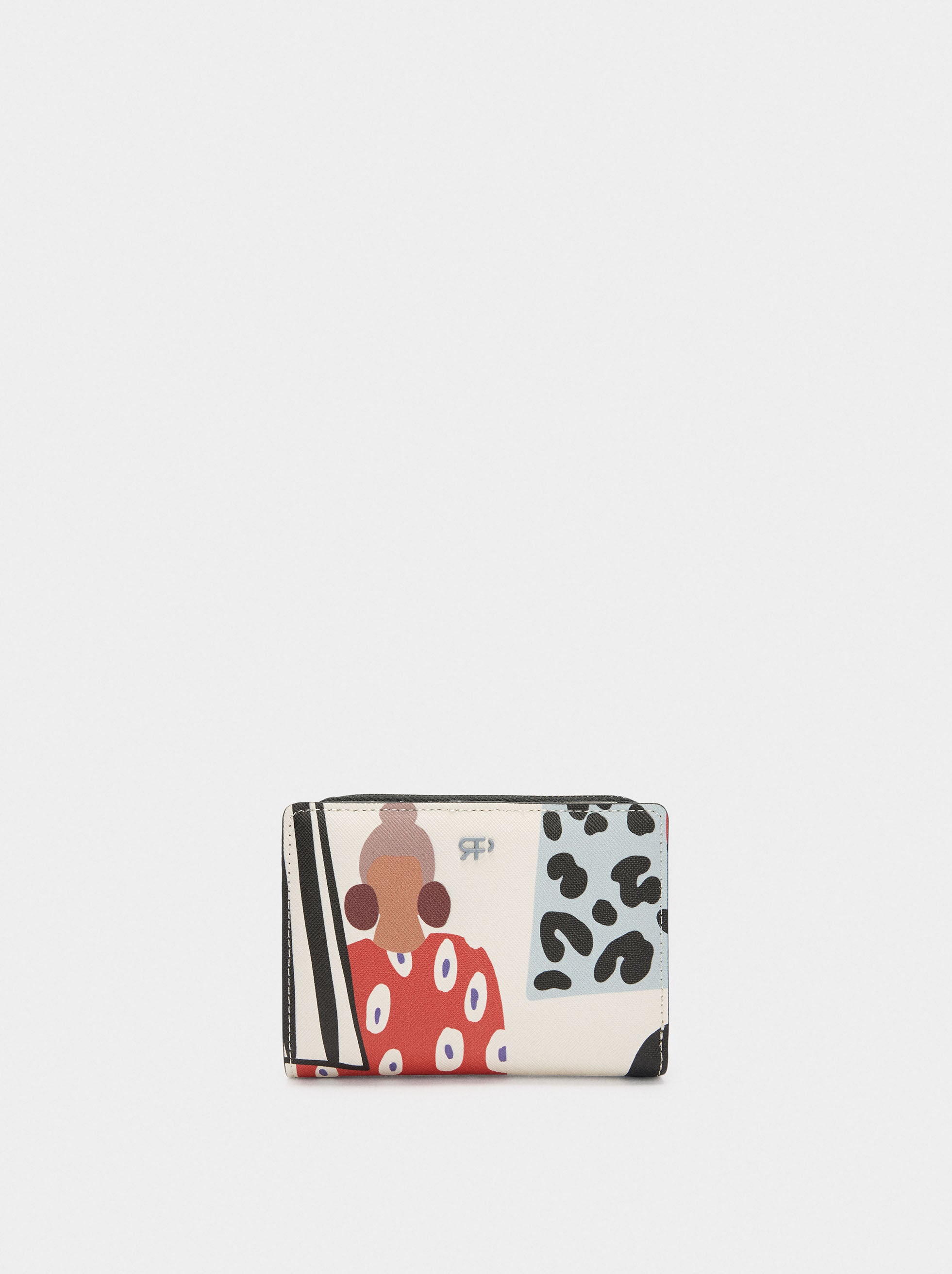 Cartera Con Textura Estampada