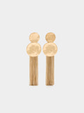 Pendientes Largos Redondos Con Cadenas