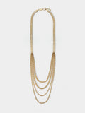 Collar Largo Con Múltiples Cadenas