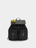 Mochila De Nylon Con Colgante