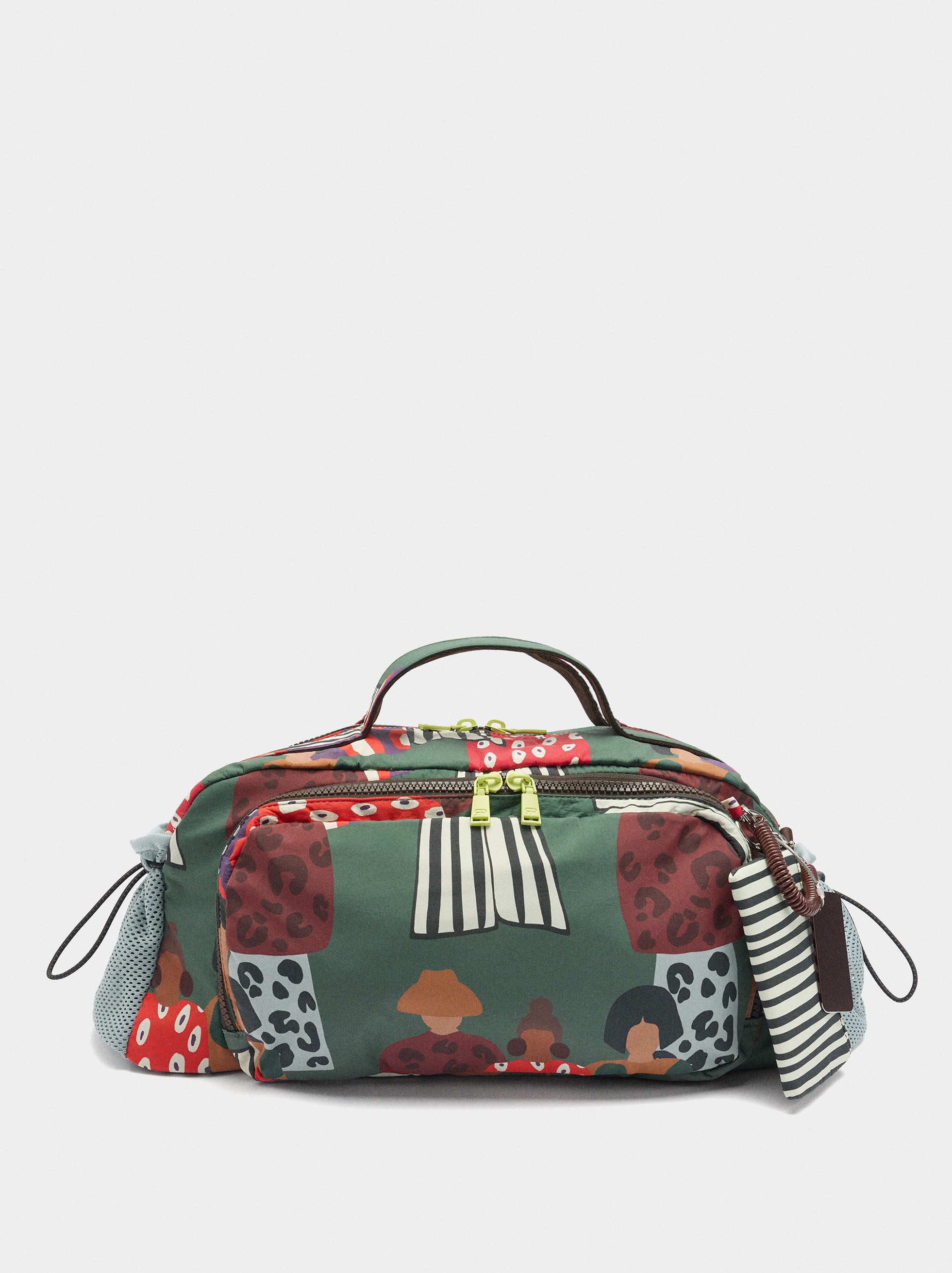 Bolso De Deporte Estampado De Nylon
