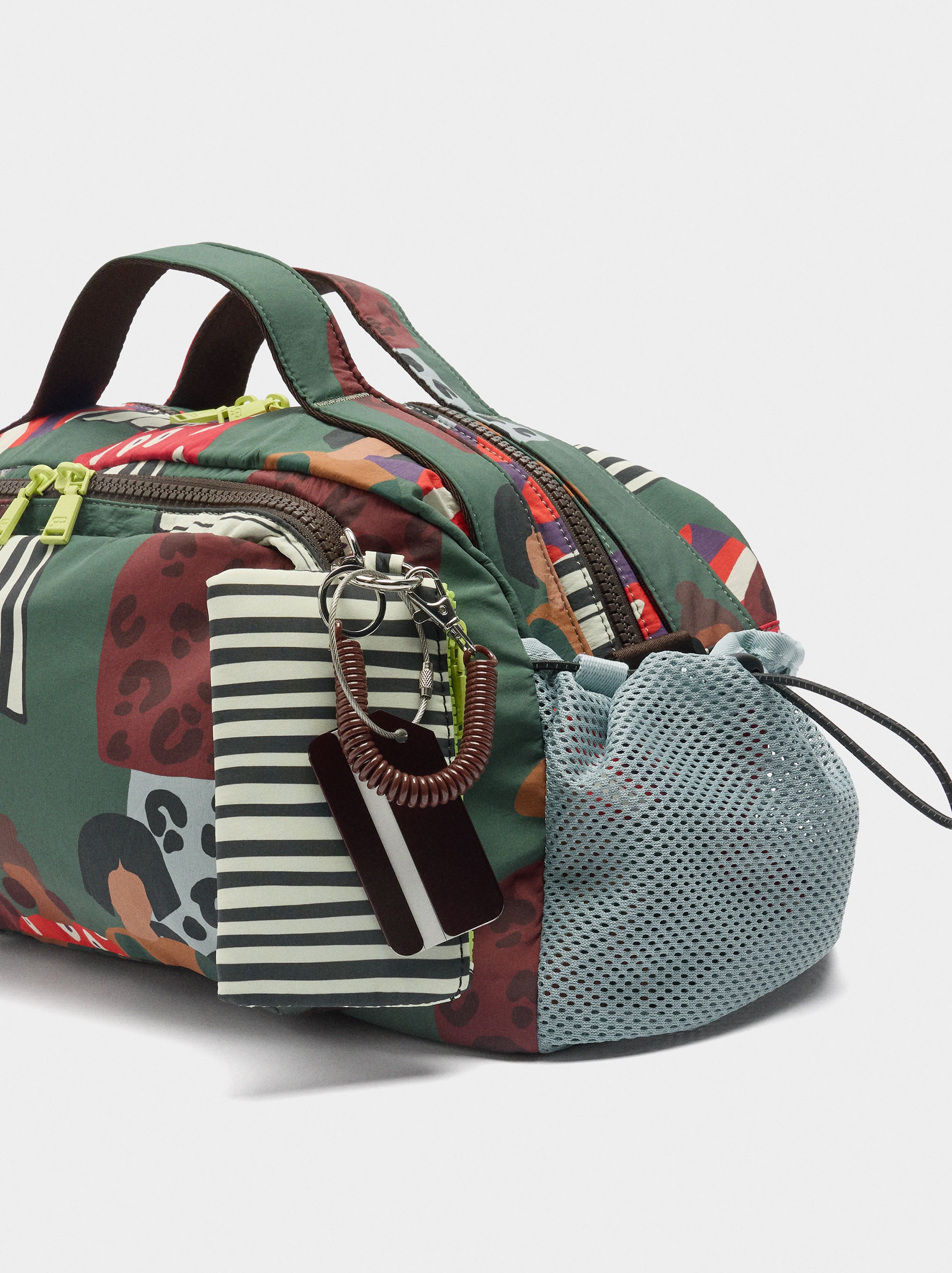 Bolso De Deporte Estampado De Nylon
