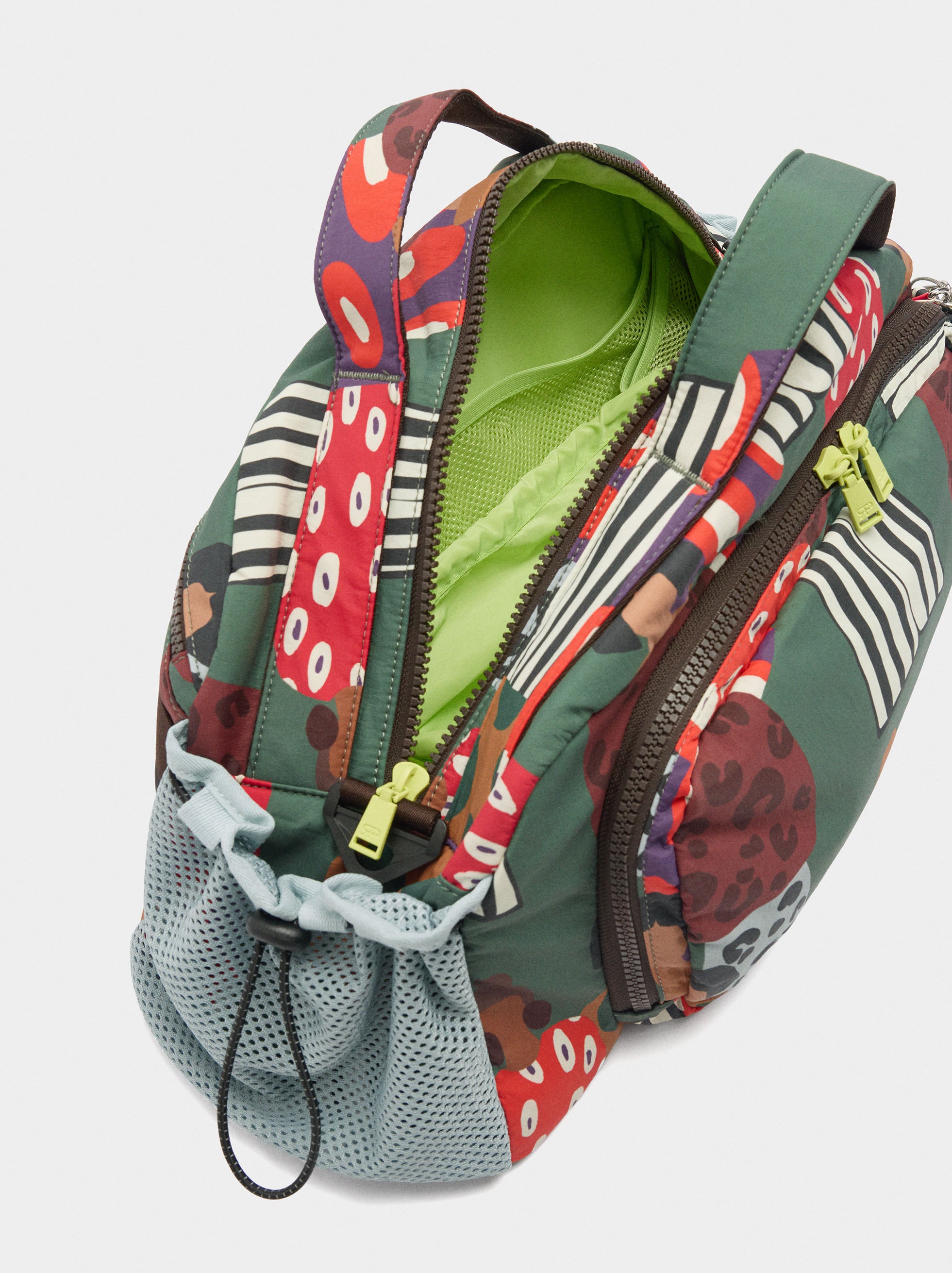Bolso De Deporte Estampado De Nylon