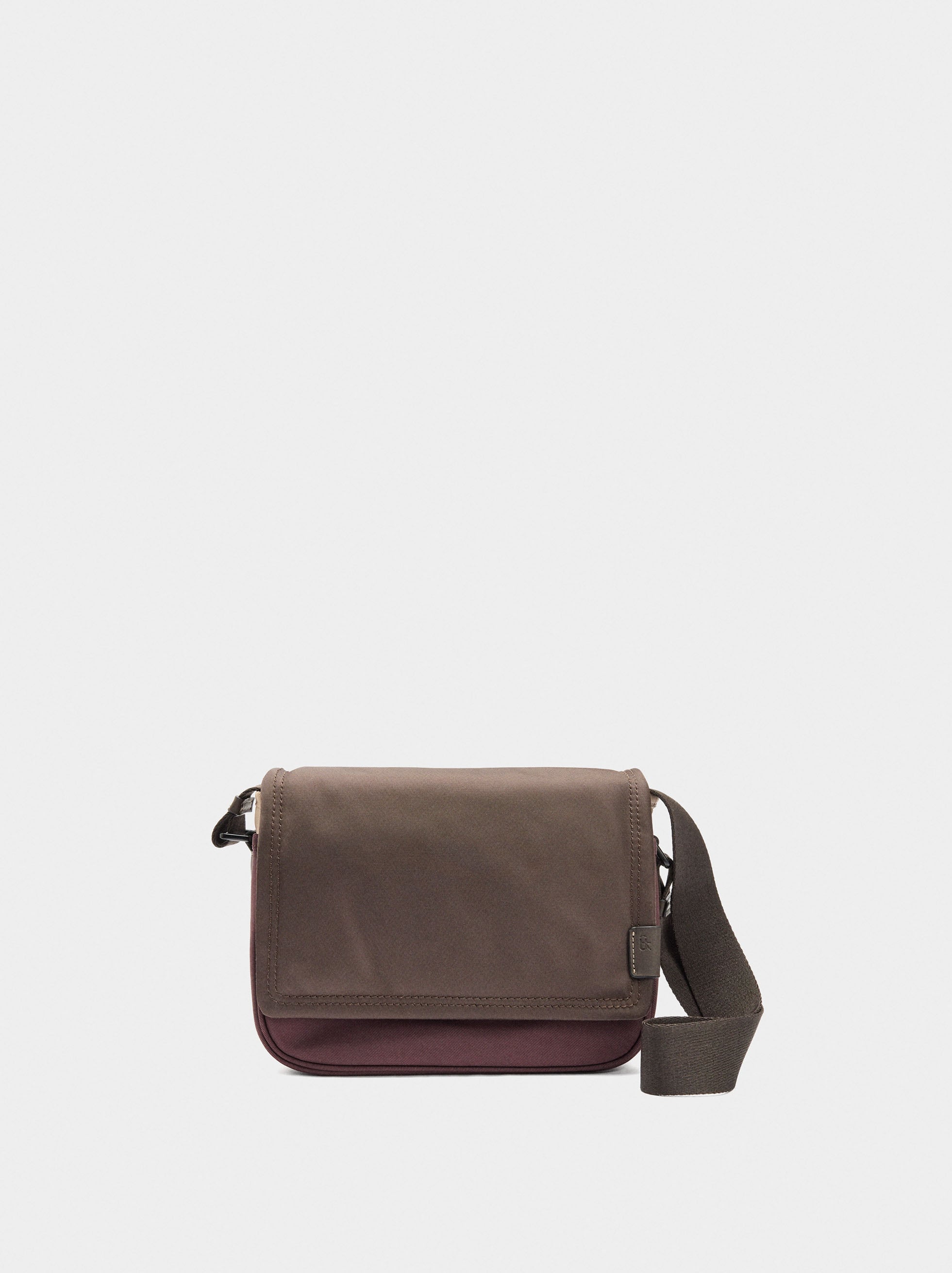 Bolso Bandolera Color Block De Nylon