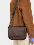 Bolso Bandolera Color Block De Nylon