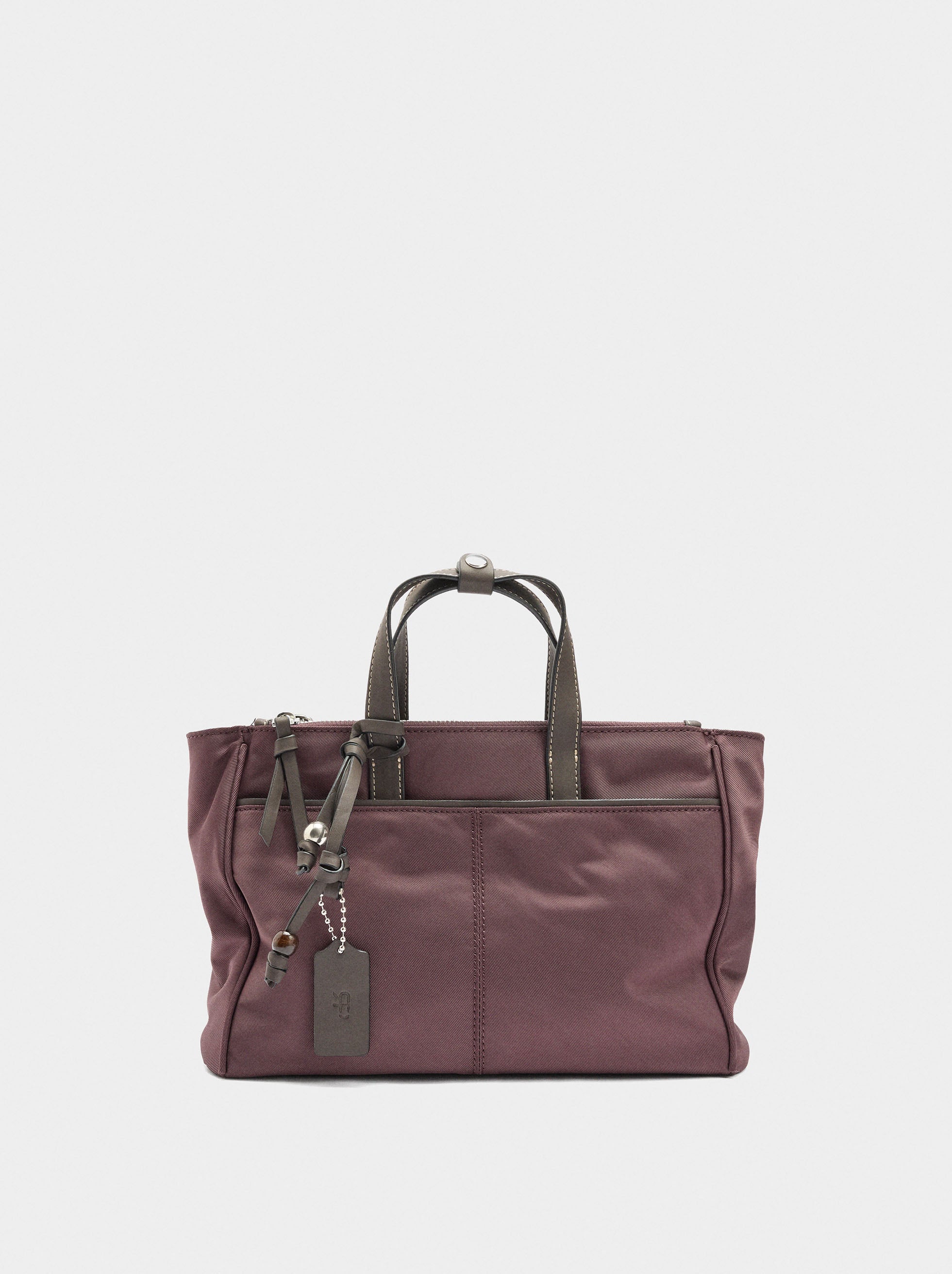 Bolso Tote De Nylon Con Bandolera