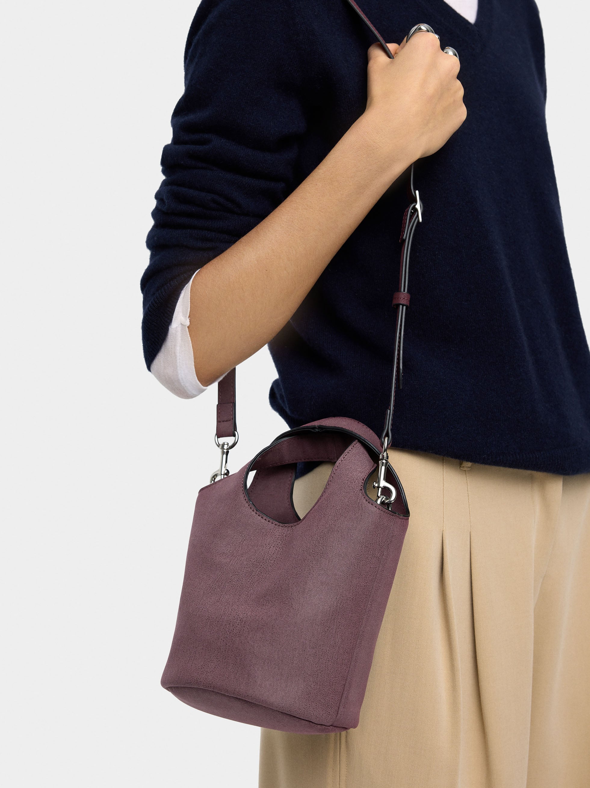 Bolso Bombonera Efecto Piel