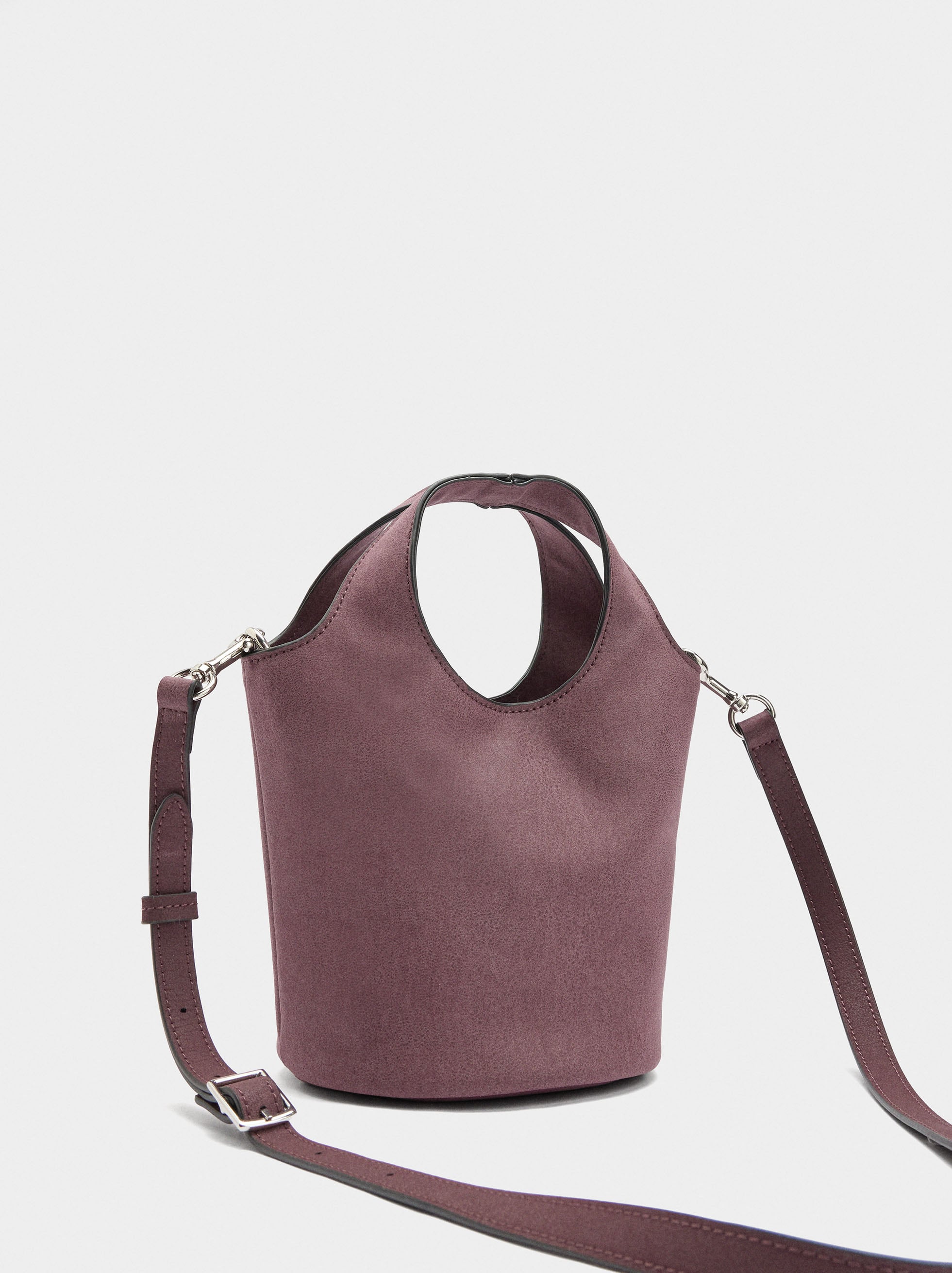 Bolso Bombonera Efecto Piel