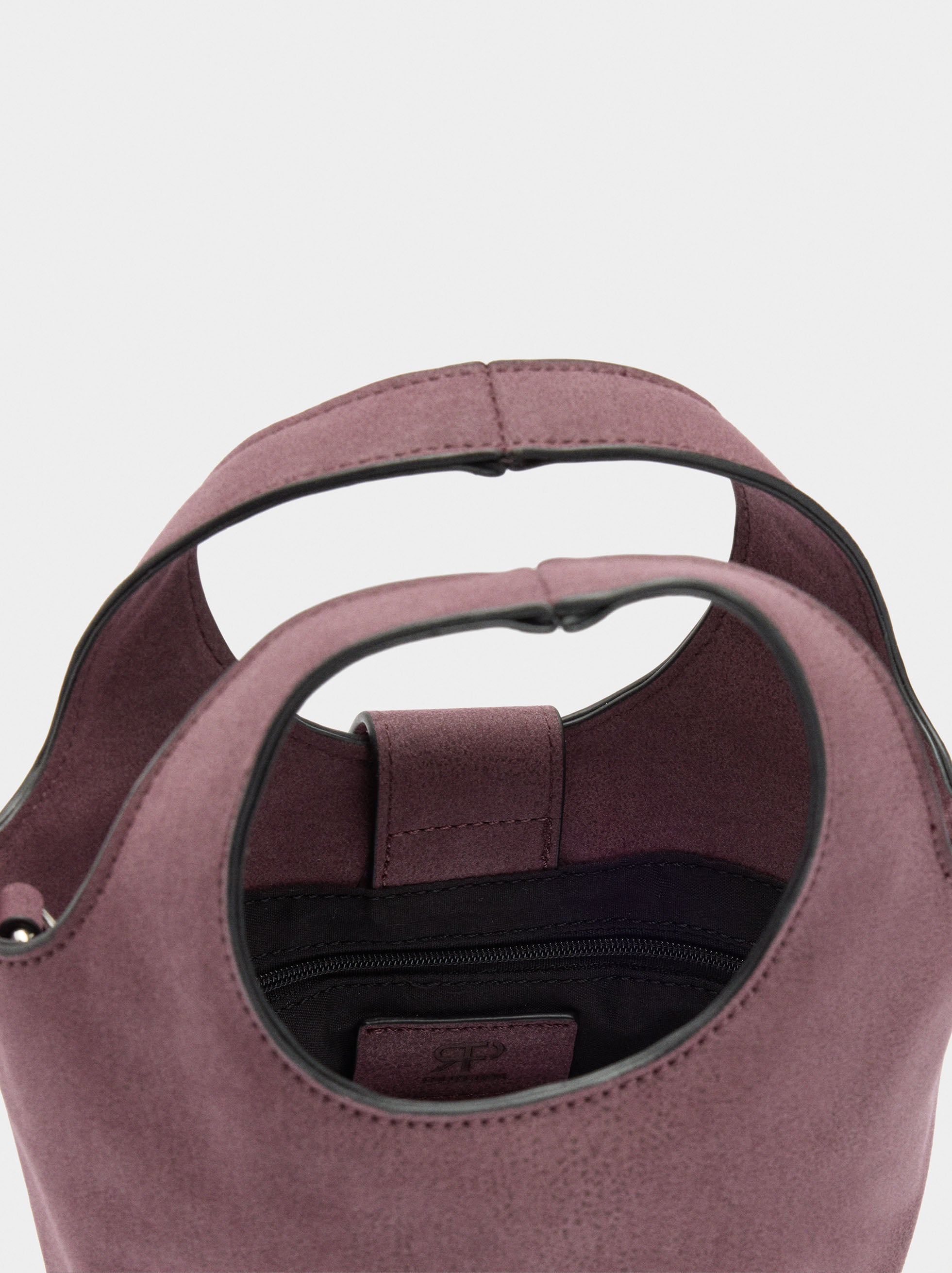 Bolso Bombonera Efecto Piel