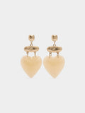 Pendientes Corazón Efecto Piedra