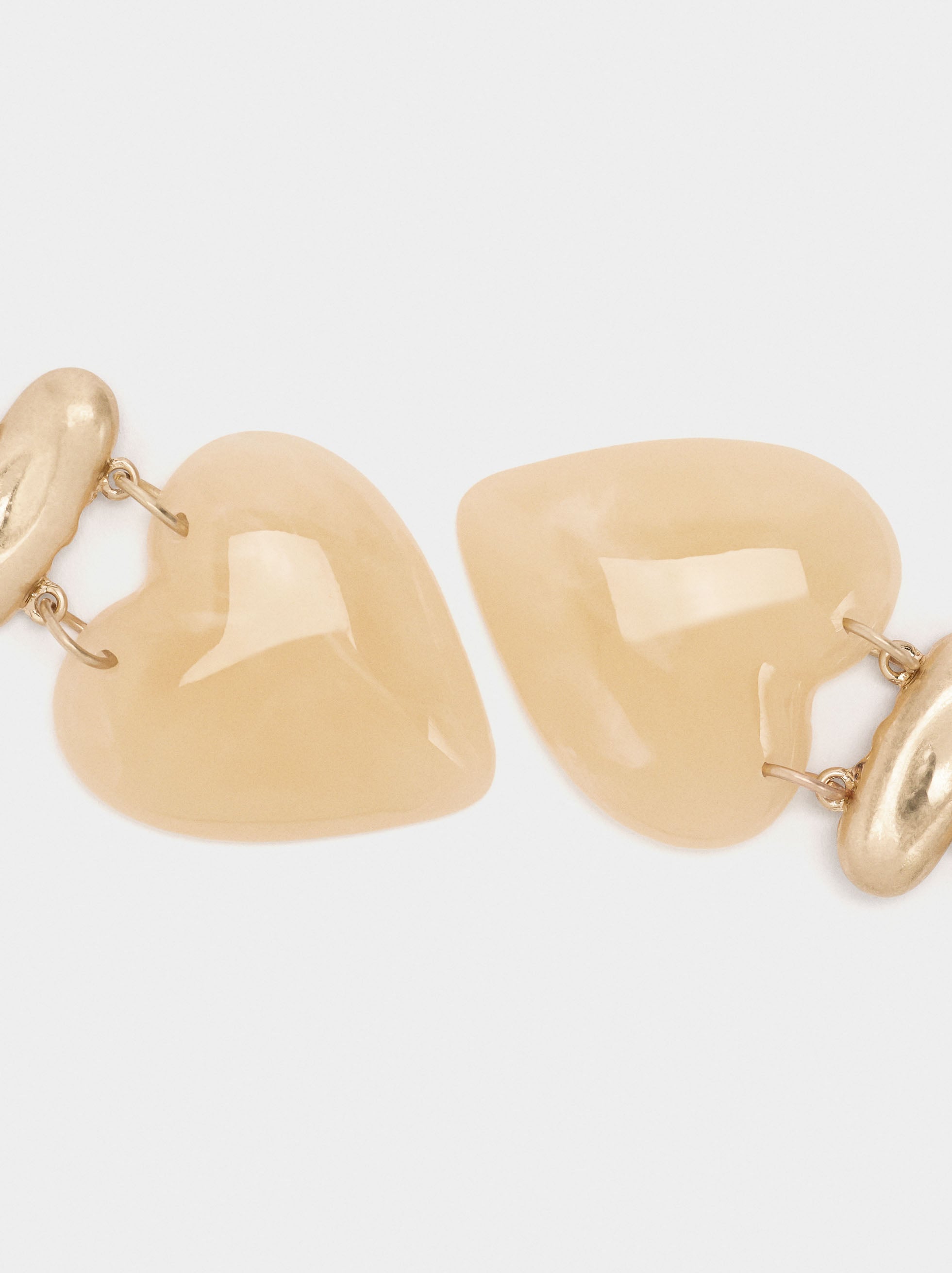 Pendientes Corazón Efecto Piedra