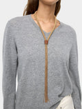 Collar Largo Tubular Con Flecos