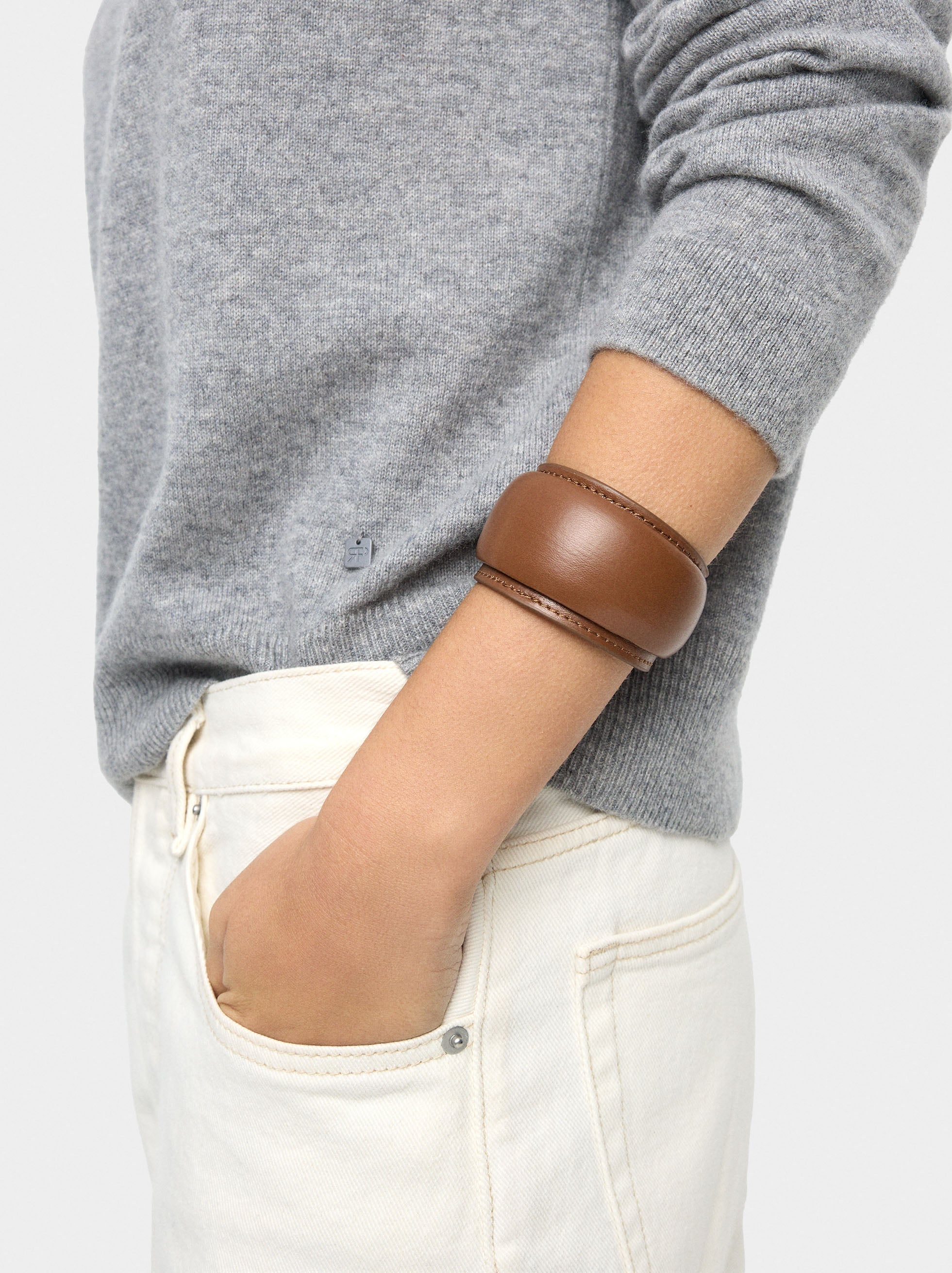Pulsera Rígida Efecto Piel