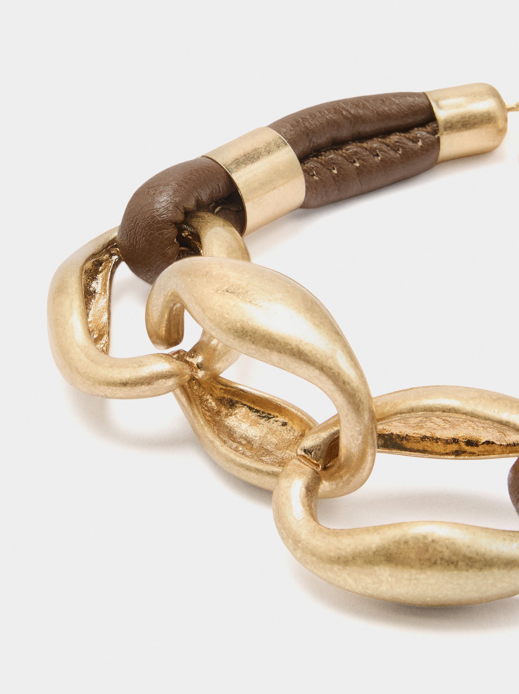 Pulsera De Eslabones Con Cordón