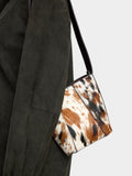 Bolso Bombonera Con Detalles De Piel