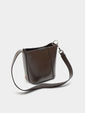 Bolso Bombonera Con Detalles De Piel