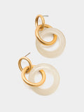 Pendientes Aros Con Resina