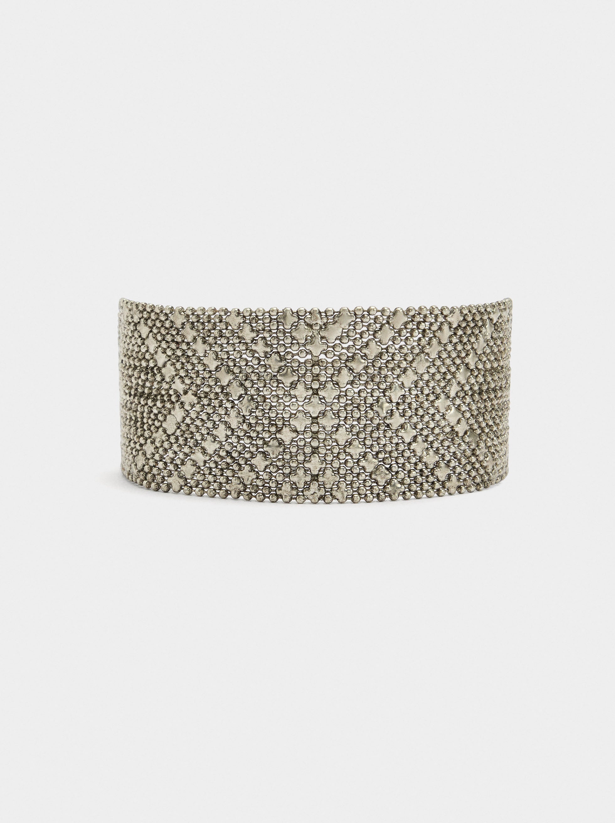 Choker Metálico De Mini Esferas