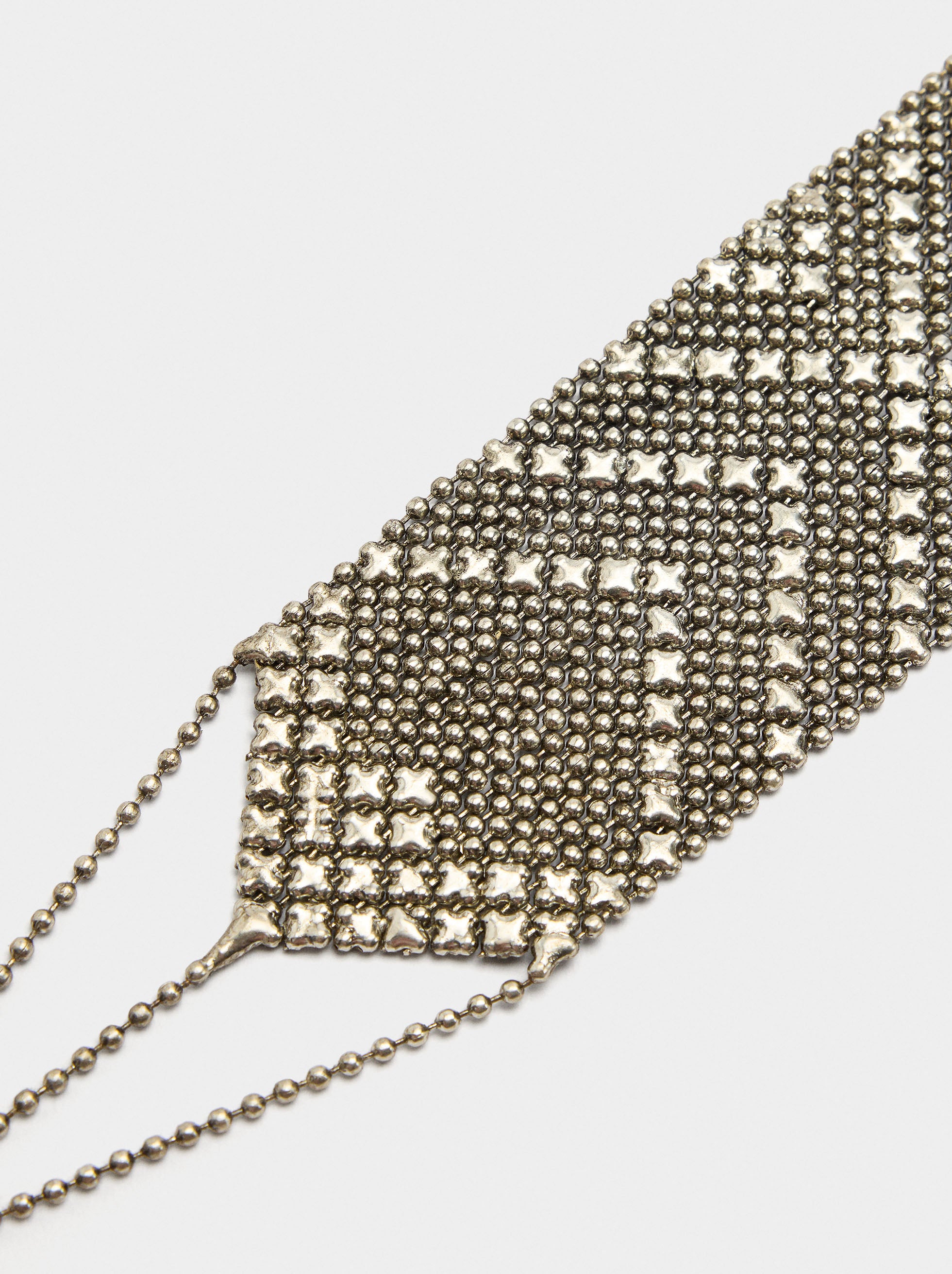 Choker Metálico De Mini Esferas