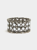 Pulsera Elástica De Rombos Espejo