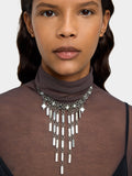 Collar Corto Con Colgantes De Barras Espejo