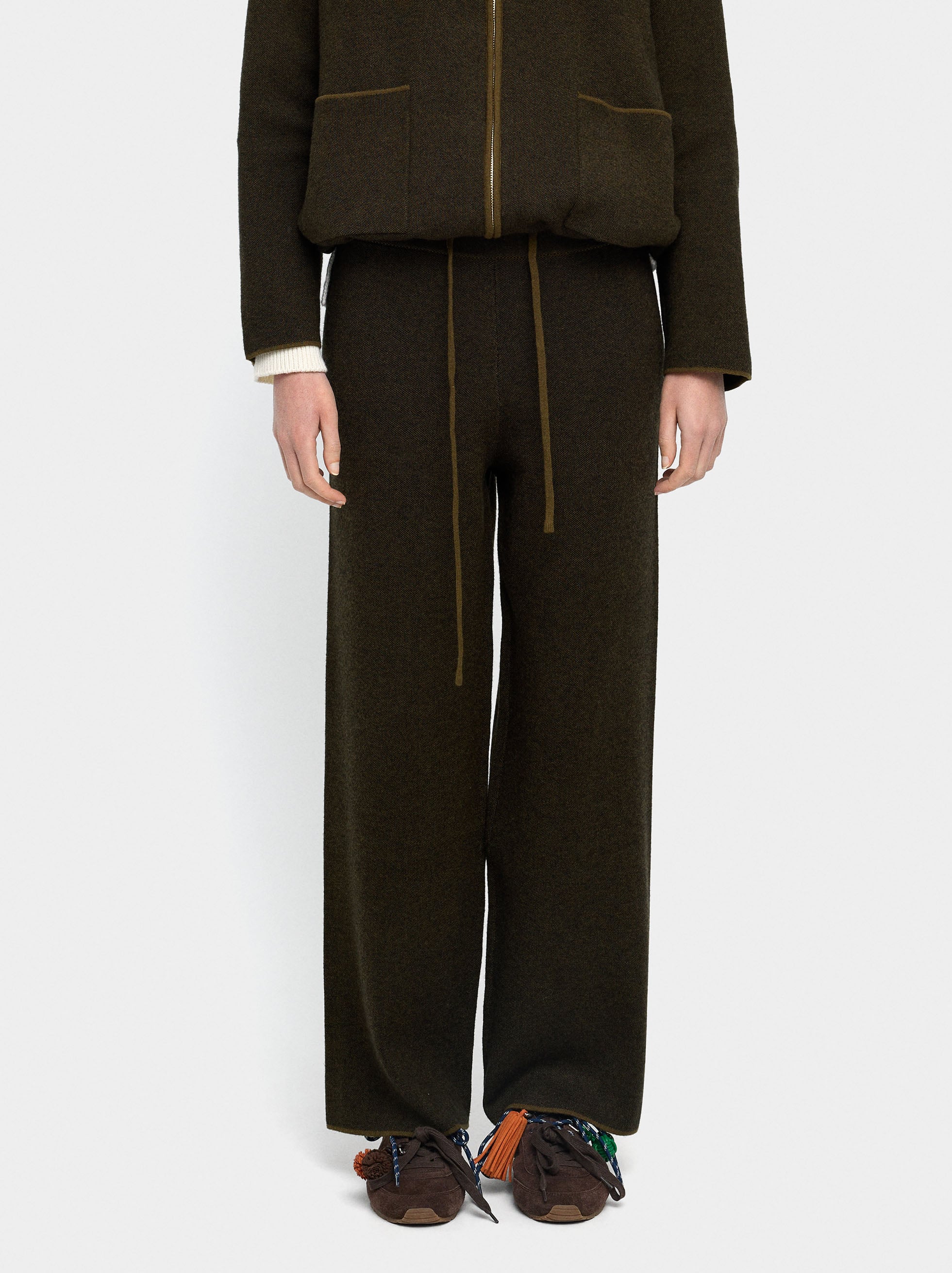 Pantalón De Punto Cintura Elástica