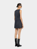 Vestido Corto Con Detalles Brillantes