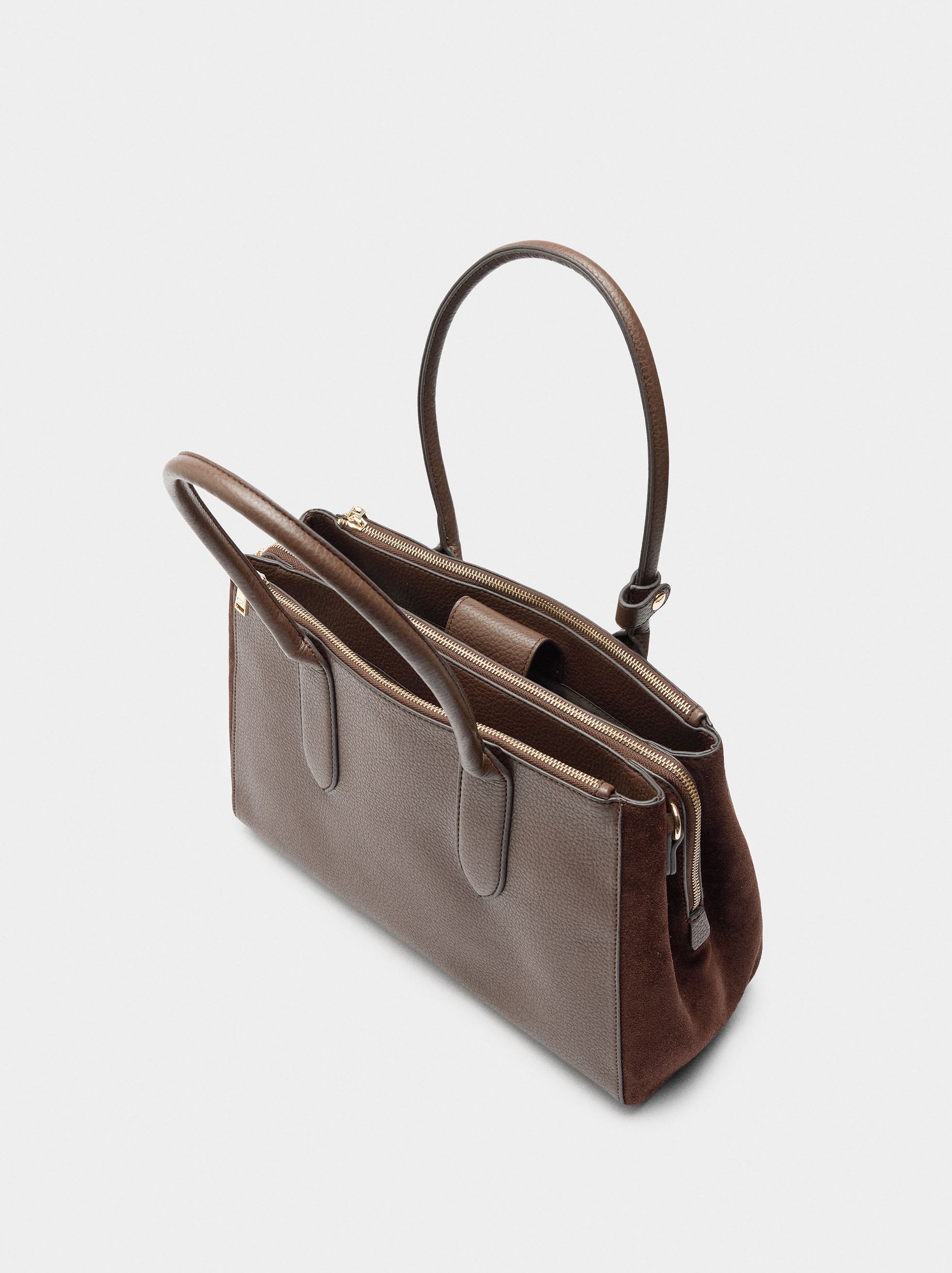 Bolso Para Portátil 13" Con Detalles De Piel