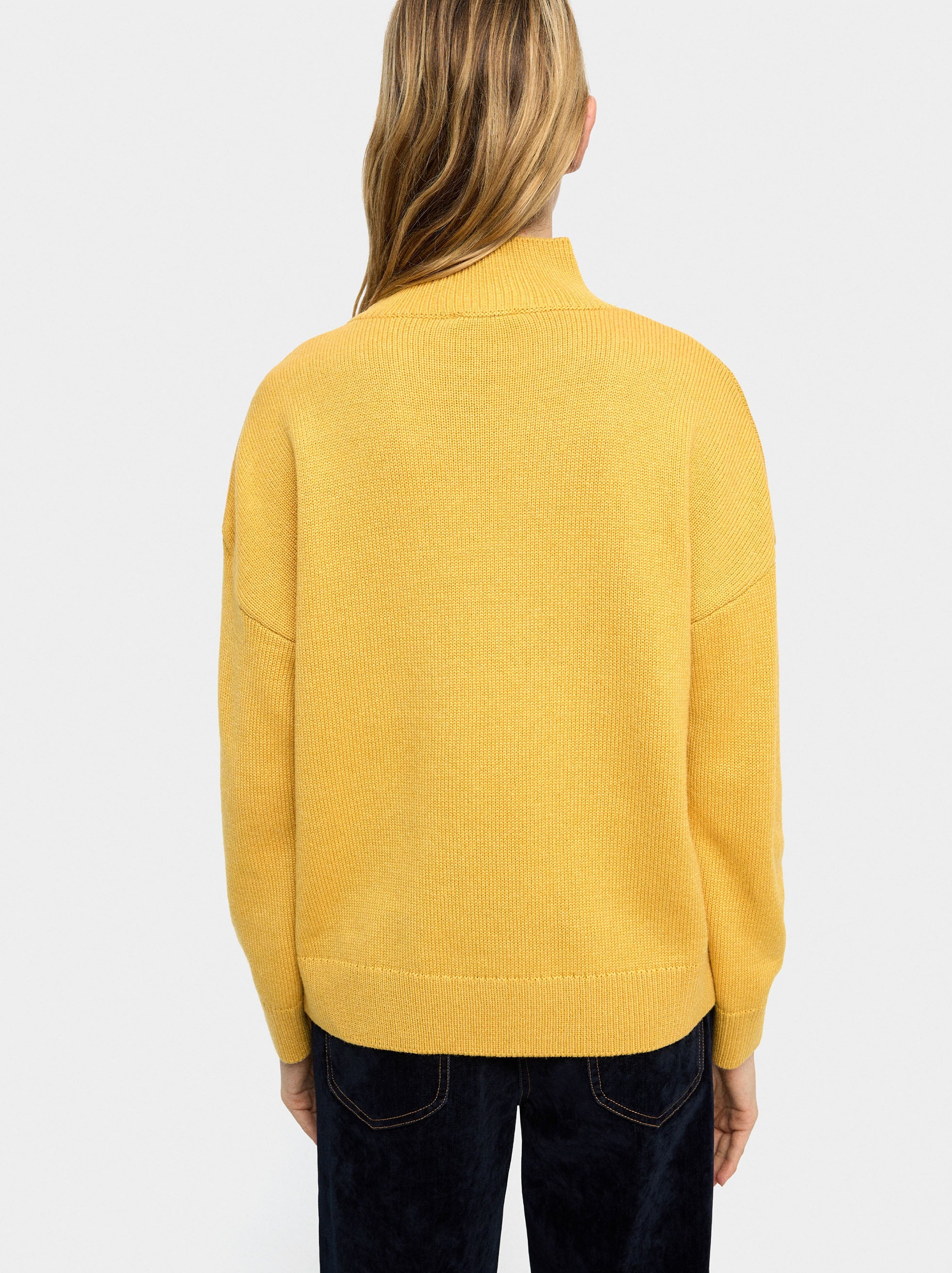 Jersey De Punto Con Cremallera