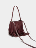 Bolso Bombonera Con Flecos Largos