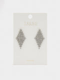 Pendientes De Rombos Con Cristales