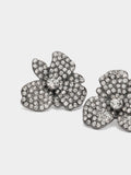 Pendientes De Flor Con Cristales