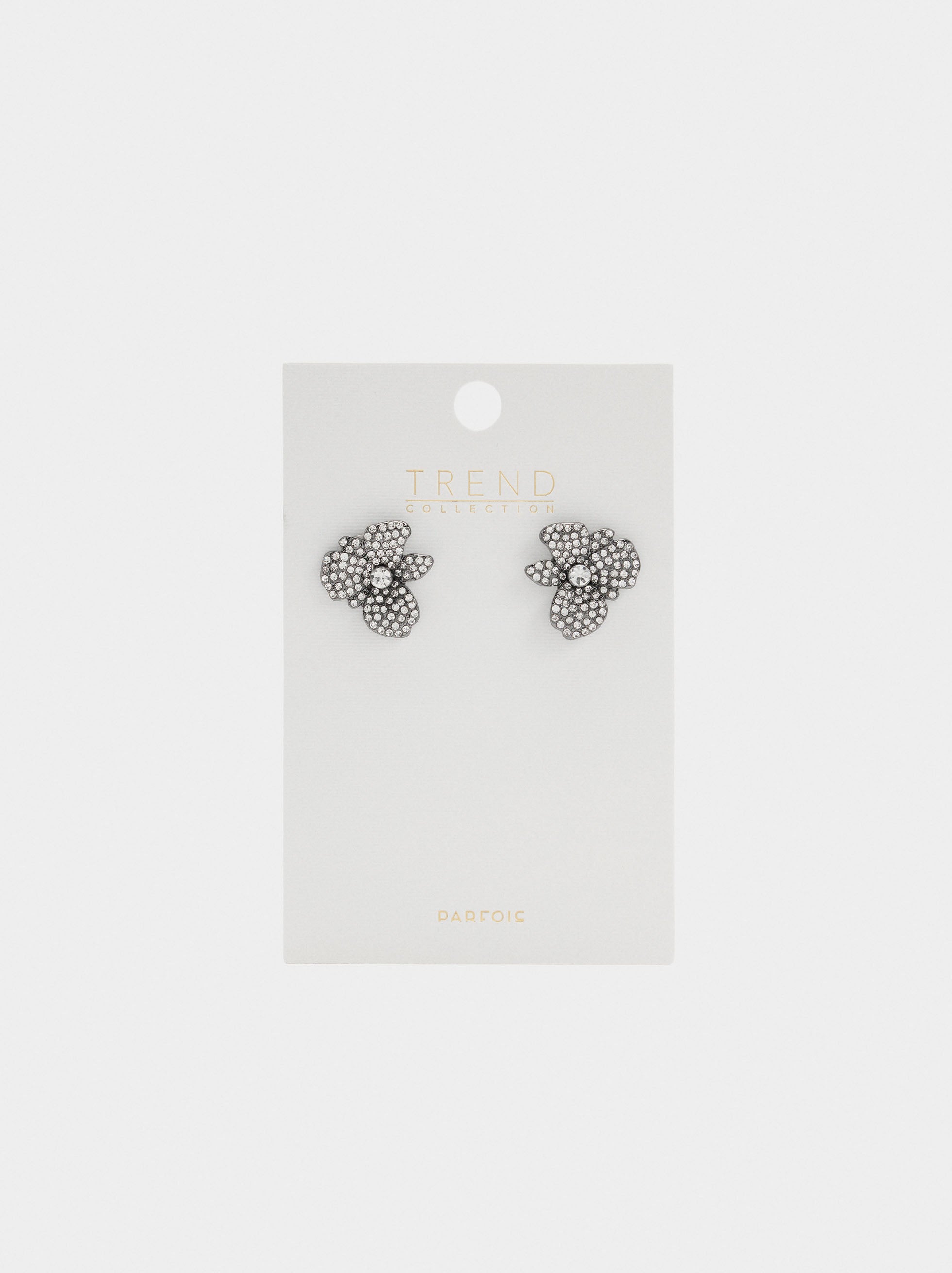 Pendientes De Flor Con Cristales