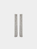 Pendientes Largos De Cadenas Con Cristales