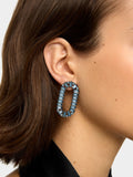 Pendientes Ovalados Con Cristales