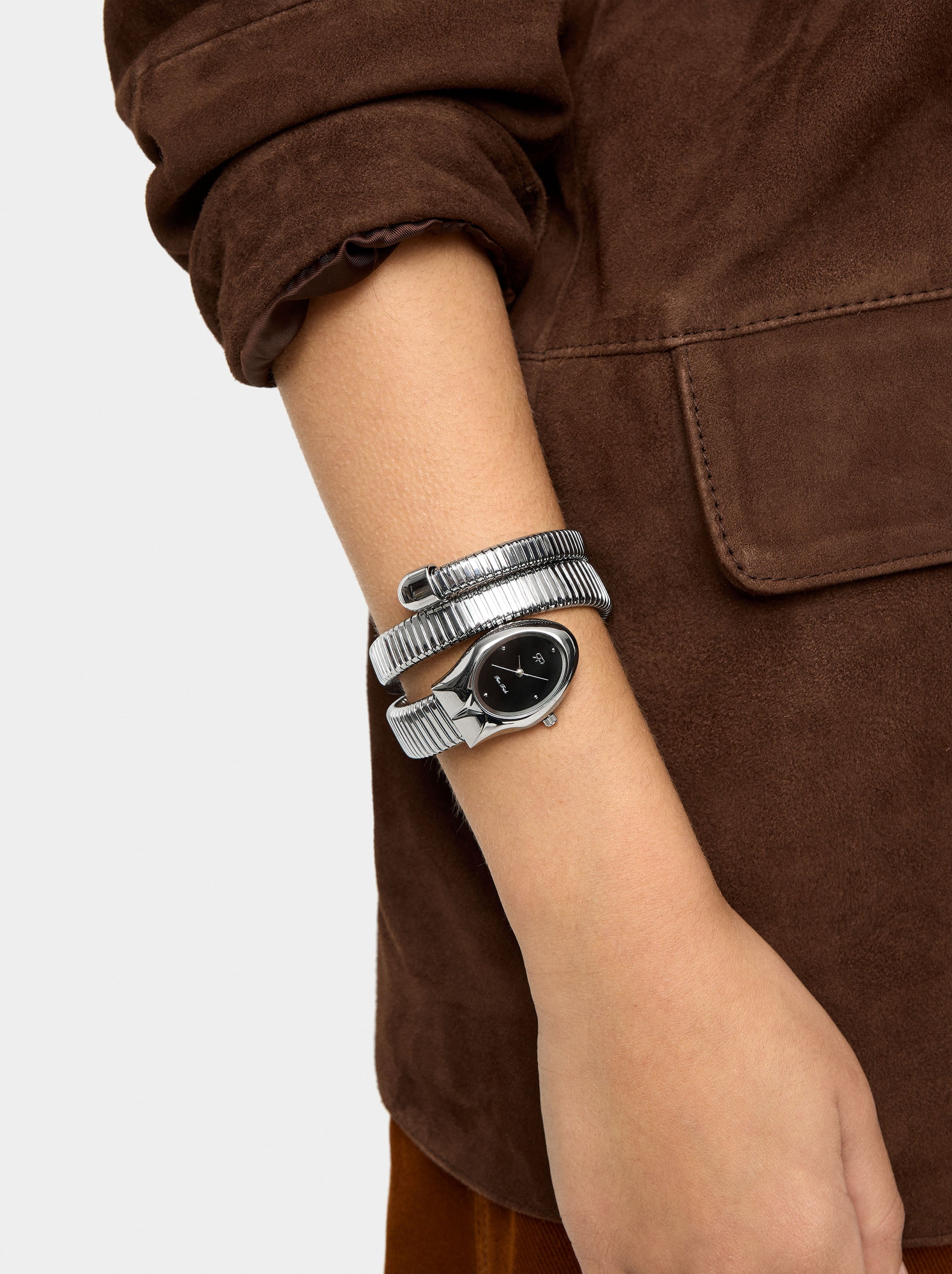 Reloj Con Pulsera De Serpiente