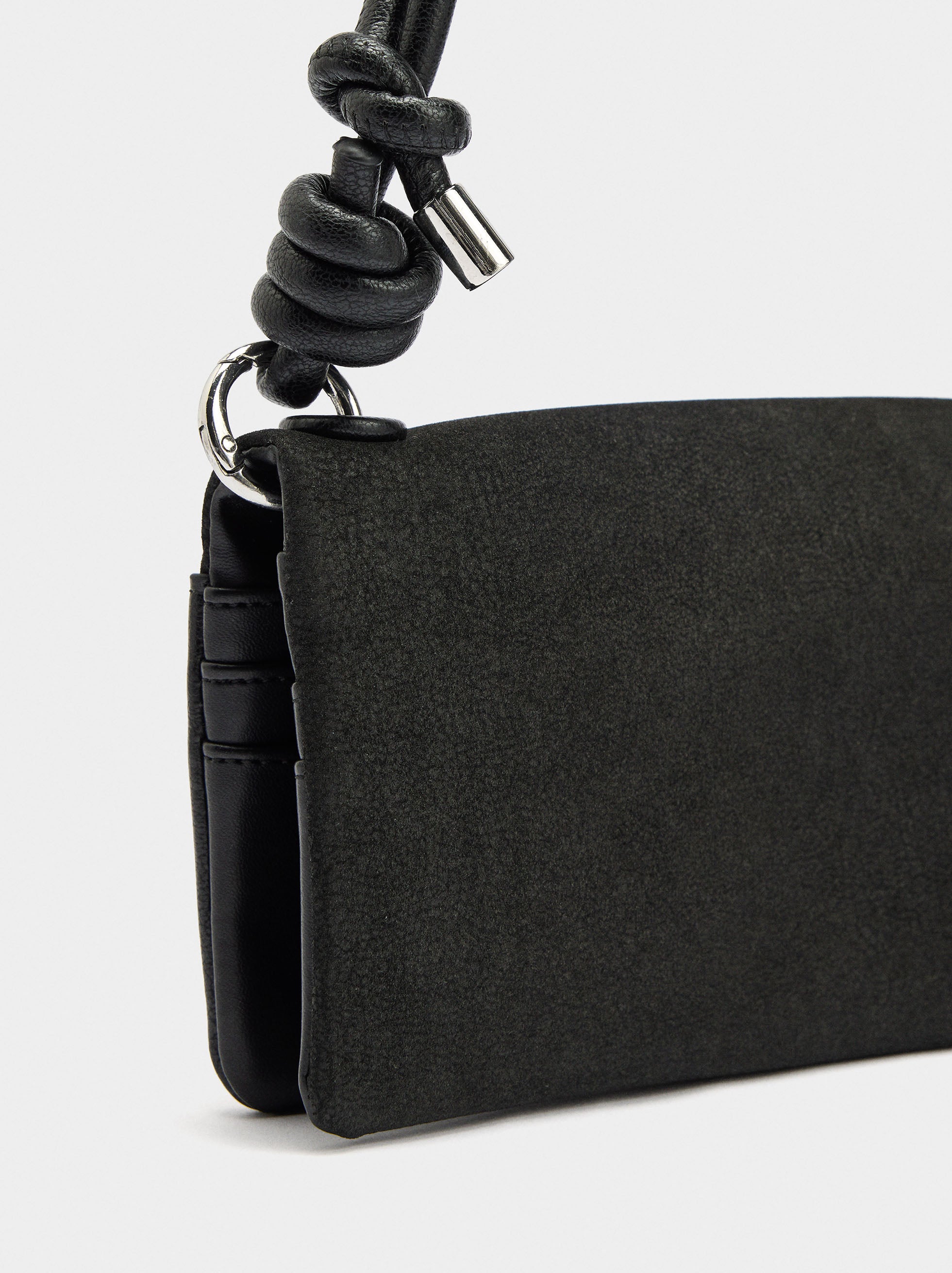 Mini Bolso Efecto Piel Estilo Cartera