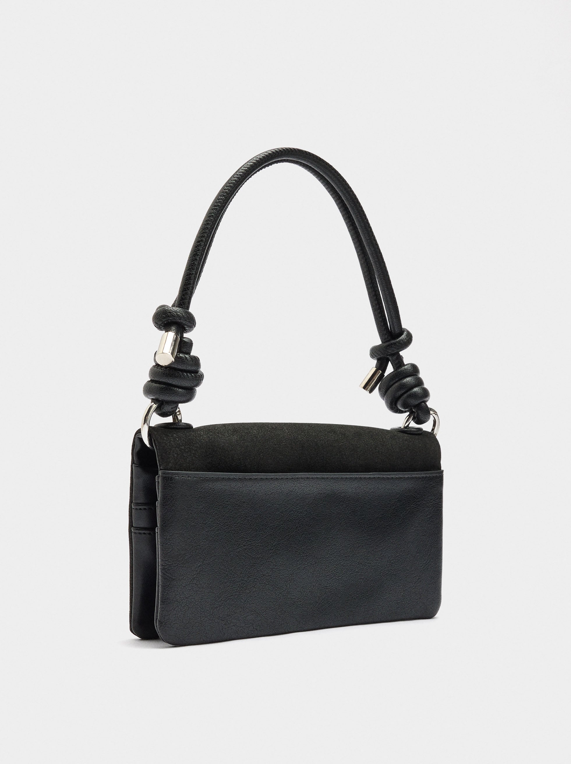 Mini Bolso Efecto Piel Estilo Cartera