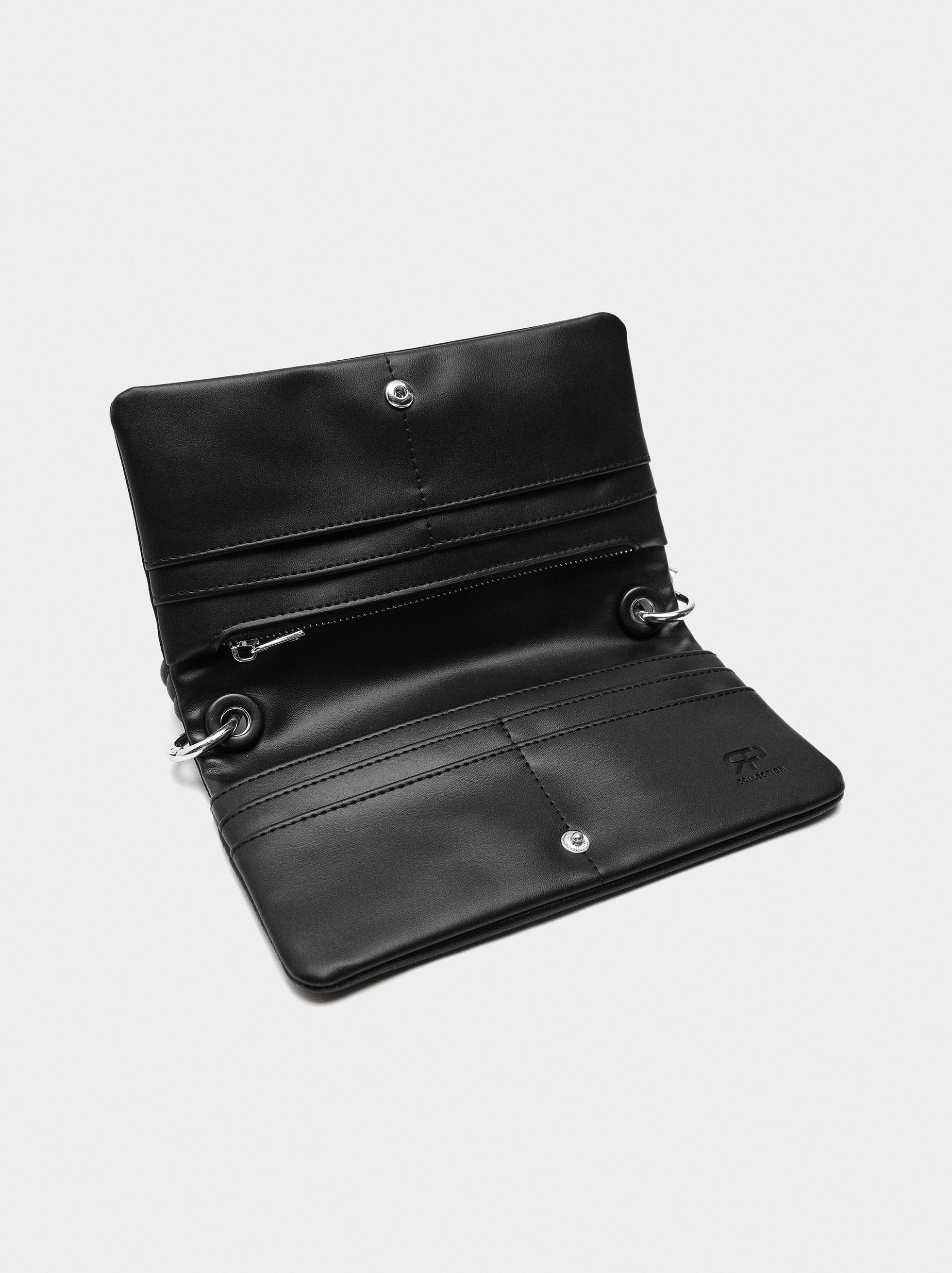 Mini Bolso Efecto Piel Estilo Cartera