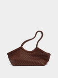 Bolso Tote De Piel Trenzada