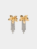 Pendientes Maxi Flor Con Cristales