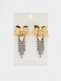 Pendientes Maxi Flor Con Cristales