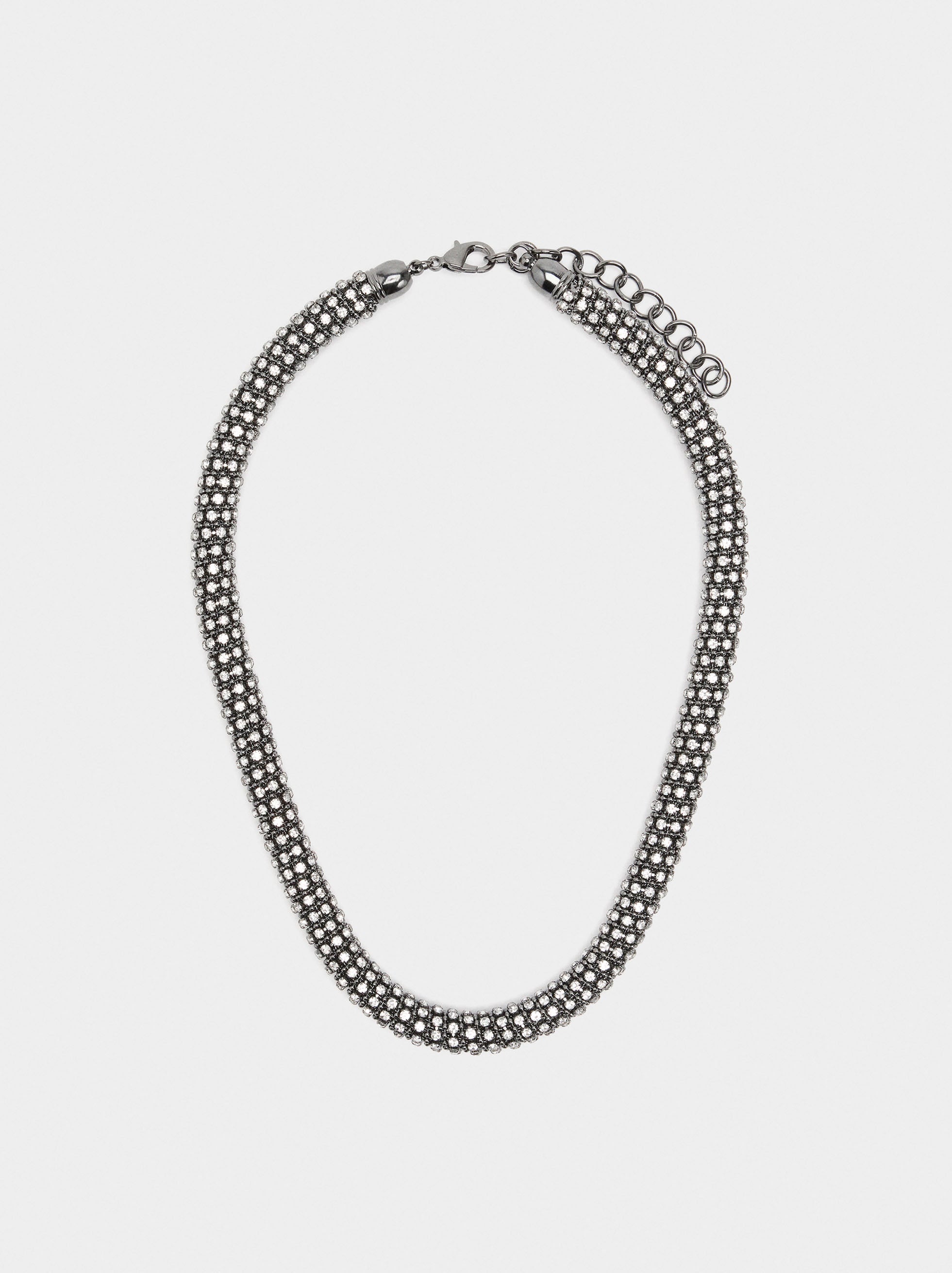 Collar Tubular De Cristales