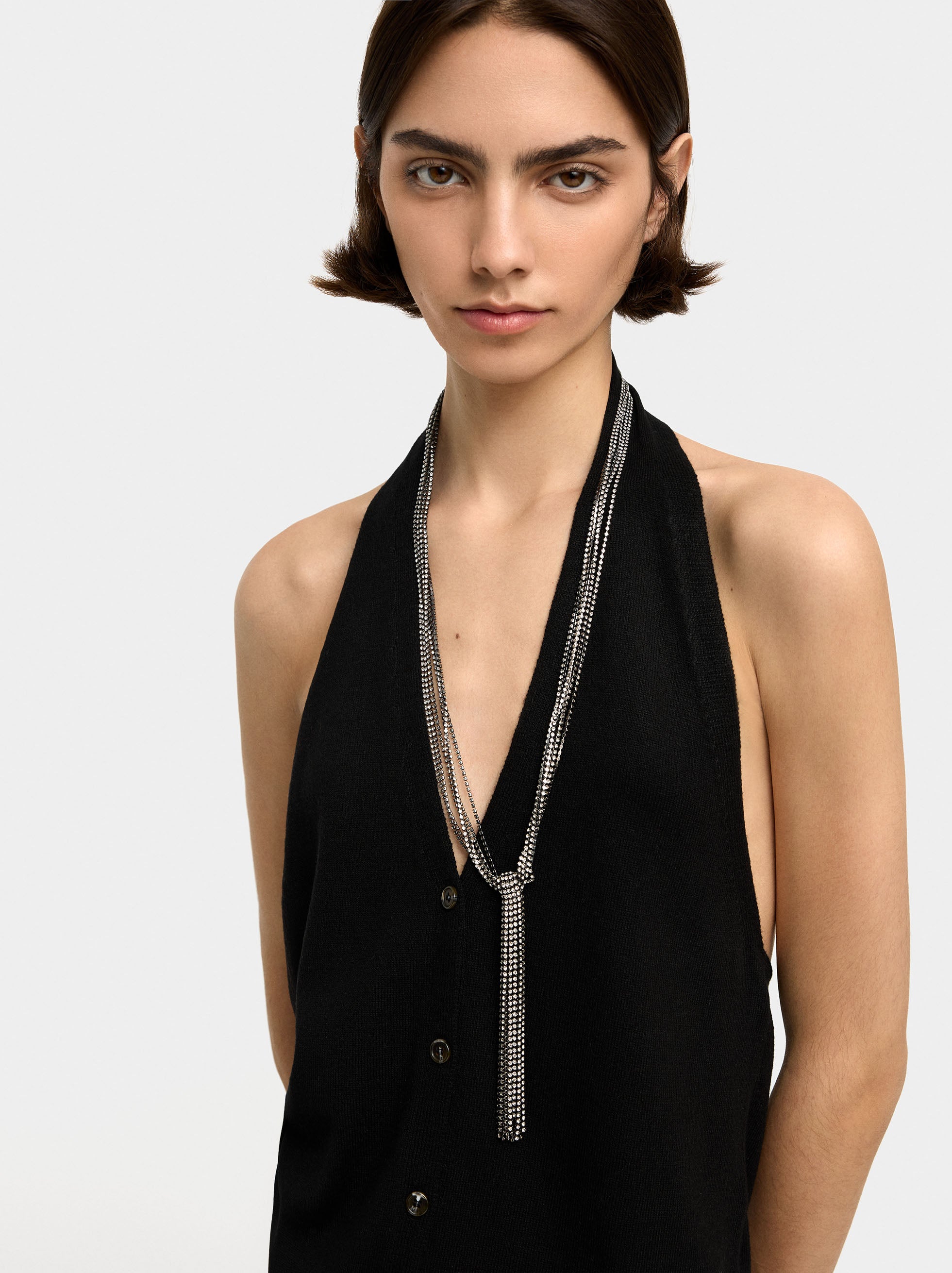 Collar Múltiple Con Cristales