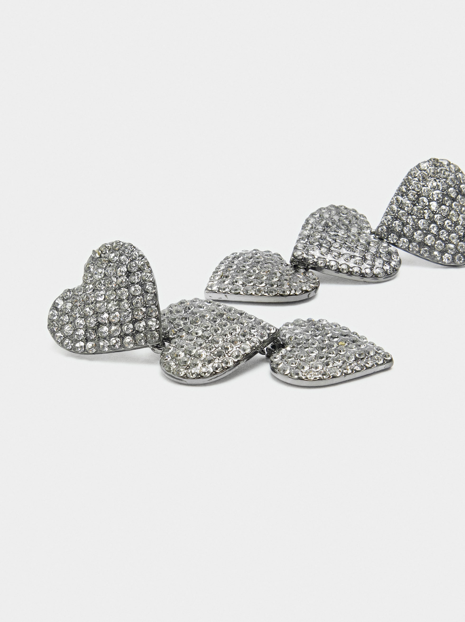 Pendientes Maxi Con Corazones
