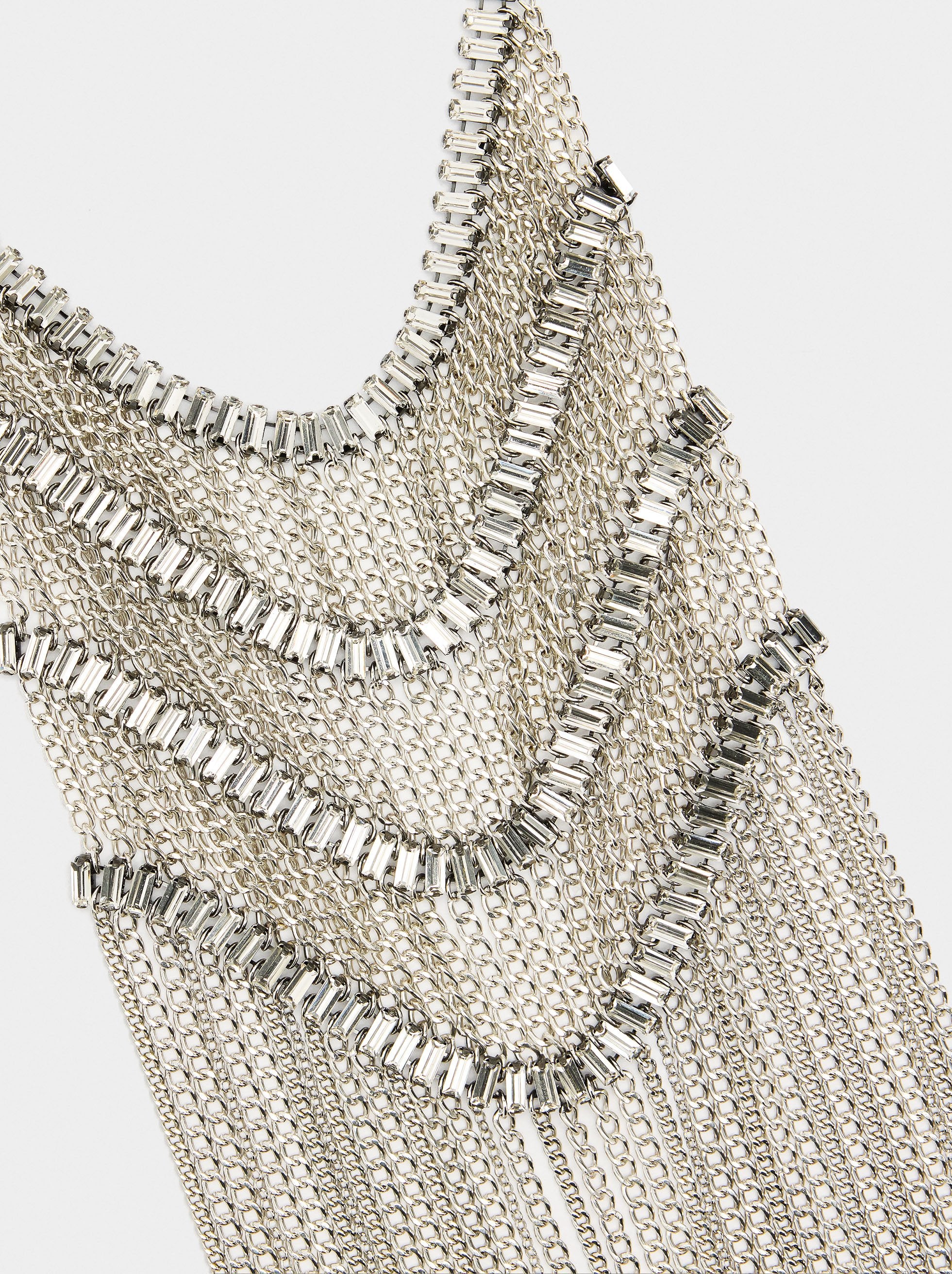 Collar Maxi Largo Con Cristales