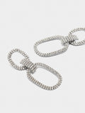 Pendientes Maxi Aro Doble Con Cristales