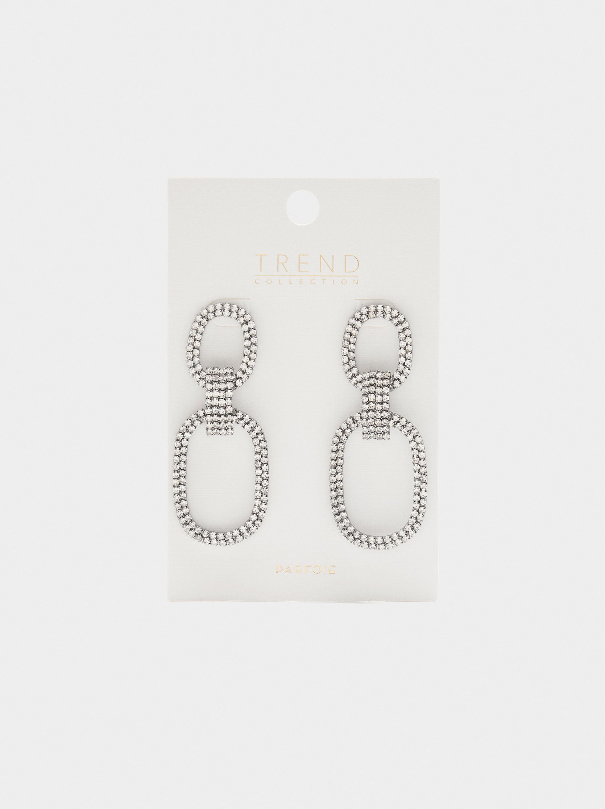 Pendientes Maxi Aro Doble Con Cristales