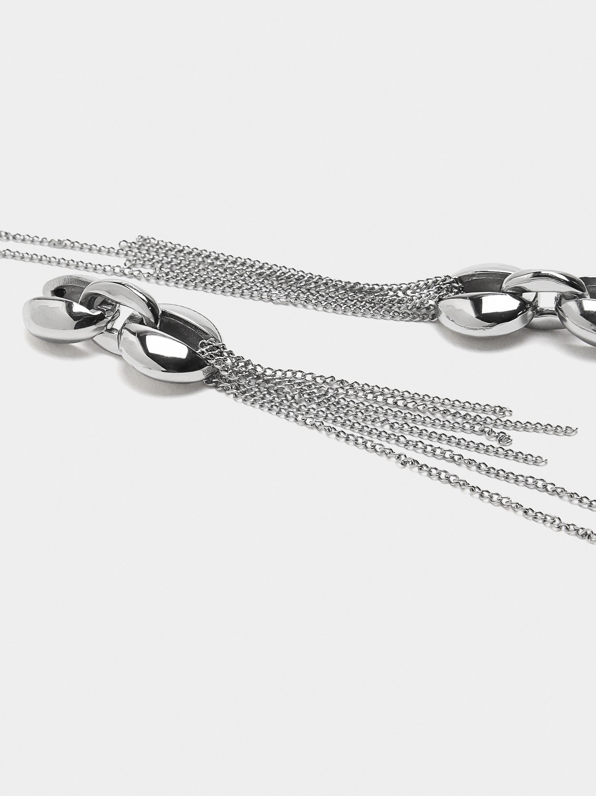 Pendientes Largos Con Cadenas - Acero Inoxidable