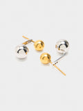 Pendientes Ear Jacket De Esferas Bicolor